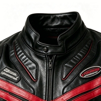 Veste en cuir pour homme, design original haut de gamme, personnalisable OEM ODM, style motard, course tout-terrain, vêtement d'extérieur tendance