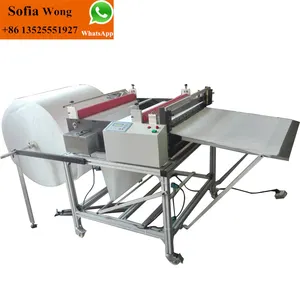 Máquina de corte automático de PVC y PE, rollo de tela no tejida para cortar láminas