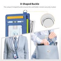 Porte-cartes RFID anti-électronique personnalisé en similicuir grainé, fin et minimaliste, pour homme et femme, à insérer dans la poche avant