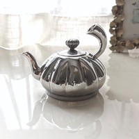 Service à thé et café de style européen en acier inoxydable 304, design créatif, luxe discret, vintage, avec pot de présentation de desserts et pot à bonbons
