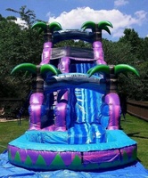 Videur gonflable en PVC commercial le plus vendu pour enfants sautant toboggan dans la jungle en vente toboggans populaires pour enfants