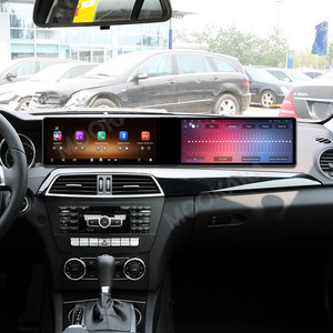 Mookaka 12.3 + 12.3 Inch Màn Hình 2 DIN Android 14 DVD Đài Phát Thanh Xe Cho Mercedes-Benz C 2011-2014 GPS Navi Không Dây Carplay Đầu Đơn Vị - Product Image 1