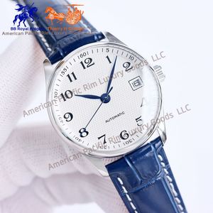 Reloj de Cuarzo de Lujo para Hombre de Alta Calidad con Caja de Acero Inoxidable 316L, Correa de Cuero Impermeable, Fondo Transparente, Longiness - Product Image 2