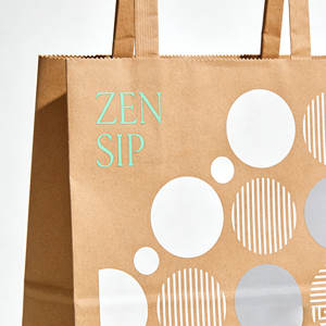 Sac en papier kraft résistant personnalisé pour les boissons au lait, les biscuits, écologique, recyclé, de haute qualité, sacs en papier kraft pour les achats - Product Image 2