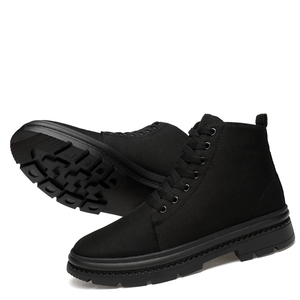 Automne et hiver chaussures pour hommes mode coréenne baskets hommes décontracté Gaobang tissu hauteur augmentant semelle intérieure 8cm bottes - Product Image 2