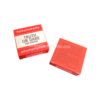 Jeu de cartes personnalisable, amusant et provocateur, en papier durable, mini-carré Truth Dare pour les couples