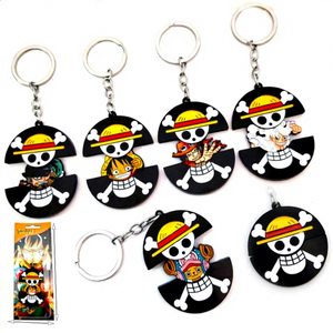 21 styles de porte-clés rotatifs en métal sur le thème de l'anime, Tanjirou, Nezuko, Zenitsu, Luffy, Zoro, cadeau pour les fans - Product Image 3