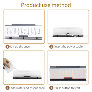 Difusor de Aroma Premium con Diseño de Espiga de Trigo, Humidificador de Vapor Frío de 200 ml con Luz LED para el Hogar y el Dormitorio - Product Image 3