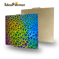 Accessoires d'imprimante 3D Ideaformer PEK+PEI Golden Frosted Coating 257mm*257mm, lit chauffant 245g, utilisé pour les séries Bambu Lab X1 P1P A1