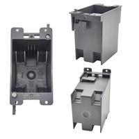 1 Gang 20 Cu.In. Boîtier mural en PVC pour interrupteurs et prises électriques, avec oreilles de fixation, pour interrupteurs et prises GFCI simples