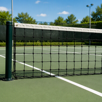 Filet de tennis professionnel résistant aux UV, en maille PP/PE/HDPE robuste, pour terrains de sport extérieurs, avec finition en acier