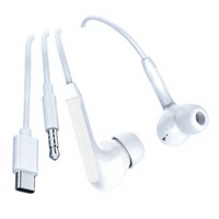 Écouteurs intra-auriculaires Aifeimei universels pour smartphones avec micro et commandes intégrées, basses profondes optimisées, best-seller, câble de 1,2 m Type-C/3,5 mm