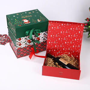 圣诞主题热卖豪华牛皮纸包装节日礼品包装蜡烛珠宝玩具纸礼品盒 - Product Image 4