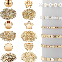 Perles d'espacement étoile boule ronde Rondelle entretoise à facettes coeur fleur perles pour Bracelet boucle d'oreille collier fabrication de bijoux