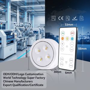 Luces LED Súper Brillantes para Debajo del Mostrador de Cocina, Focos Inalámbricos con Batería AAA, Control Remoto, Luces Nocturnas para Dormitorio - Product Image 1