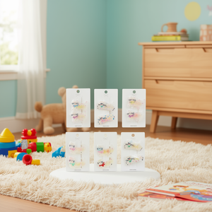 Barrettes pour cheveux série chat, 1200 pièces par boîte, pour enfants et filles, avec un design mignon et des détails colorés - Product Image 2