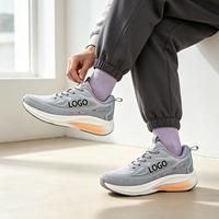 Chaussures de sport ergonomiques pour hommes avec logo personnalisé, OEM/ODM pris en charge, respirantes, pour usage quotidien et décontracté