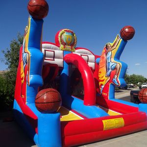 Chất lượng cao nhà máy bán buôn <span class=keywords><strong>Inflatable</strong></span> thư bị trả lại Nhà trò chơi bóng rổ khổng lồ không khí Bouncer với miễn phí Blower vận chuyển biển - Product Image 6