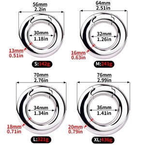 Male Testicle Weight <b>Ring</b> Delayed Ejaculation Long-lasting Powerful Cock Bondage Stainless Steel SM <b>Couple</b> Sex Toys Wholesale - Product Image 2