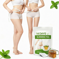Thé minceur 14 jours pour la perte de poids, thé nettoyant naturel à base de plantes, faible en glucides, sachet pour éliminer la graisse du ventre, unisexe, emballage sous vide, adultes