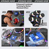 Machine de boxe musicale intelligente de haute qualité en ABS, type suspendu, pour coup de frappe en hauteur, cible électronique d'intérieur, boxe professionnelle