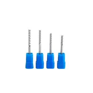 Weix 3.175/4/6Mm Cacbua Vonfram PCB Máy Cắt Răng Ngô Phay Bits Cnc End Mill CNC Router Bits Cho Máy Khắc - Product Image 5