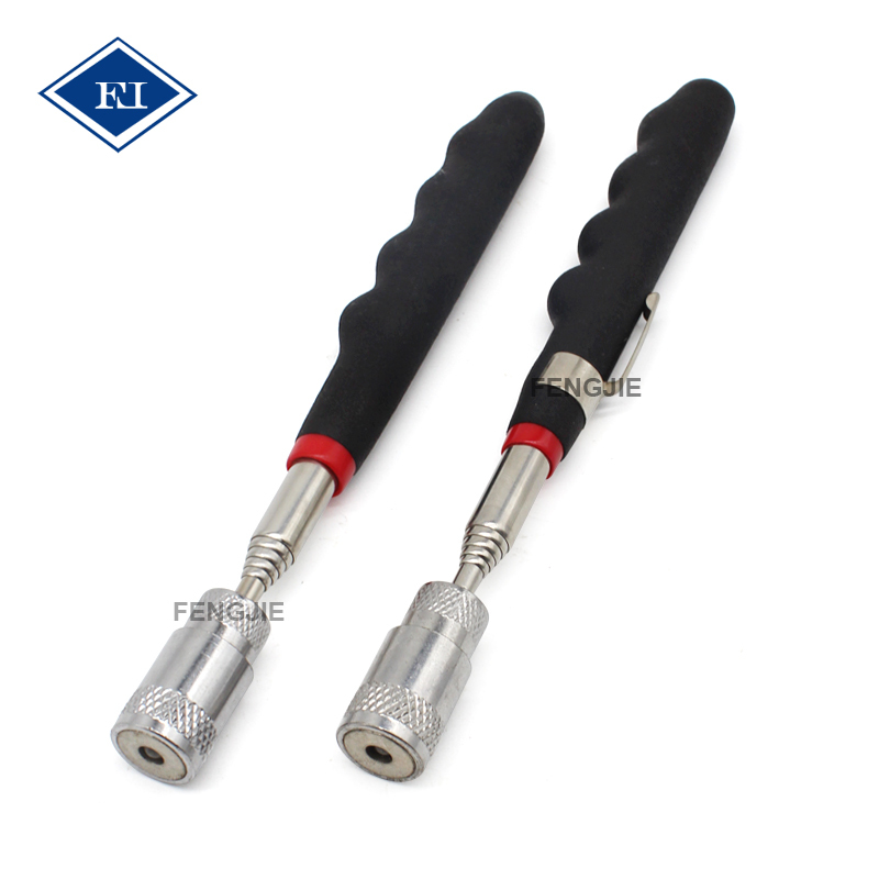 1 - 25Lbs Telescoping Magnetic Pick-up Tools Magnet Extension Tool With LED Light for Repairing and Lighting · image 1