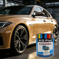 Peinture automobile 2K Topcoat Jaune boue Brillant séchage rapide Résistante aux UV pour réparation de carrosserie automobile