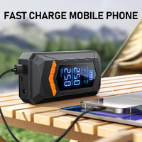 Gonfleur de pneus sans fil 150 PSI, compresseur d'air numérique pour voiture 6000 mAh, pompe à air électrique avec lumière pour pneus de voiture, vélos, ballons