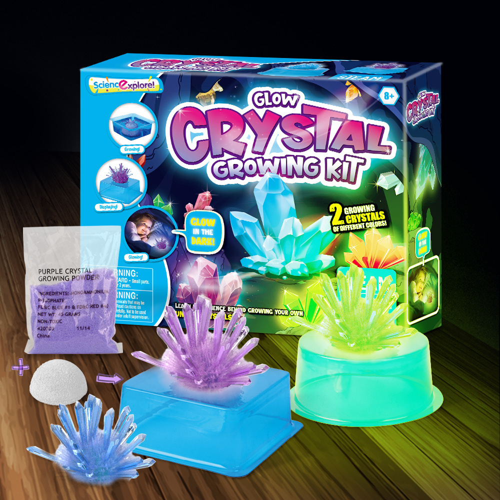 Experiment-T3504 de crecimiento de cristal luminoso