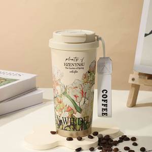 แก้วกาแฟสุญญากาศสแตนเลสขนาด 20 ออนซ์ ป้องกันการหก พร้อมหูจับ เก็บอุณหภูมิได้ทั้งร้อนและเย็น - Product Image 3