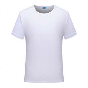 Factory Tee Shirt Polyester <b>TShirt</b> Custom Sublimation Heat <b>Transfer</b> logo T-shirt With logo Custom logo Printed for Men - Product Image 2