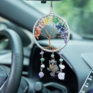 Haute qualité <span class=keywords><strong>pas</strong></span> <span class=keywords><strong>cher</strong></span> noir bohème cristal capteur de rêves voiture suspendu corde désodorisant fonctionnel - Product Image 5
