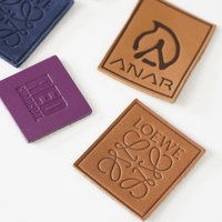 Étiquettes de vêtements personnalisées, impression en héliogravure, étiquettes cousues, étiquettes authentiques, étiquettes en PU, étiquettes carrées découpées au laser, logo en relief 3D écologique