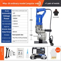 Perforateur d'angle en acier électrique portable MHP-20, petite machine hydraulique d'ouverture de trous en fer, capacité 2,5t, 0-35MPa
