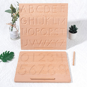New Montessori Cartas De Madeira Pré-Escolar Learning <span class=keywords><strong>Board</strong></span> Unisex Crianças Brinquedos Educativos para Sala de estar Placa Rastreável - Product Image 3