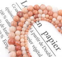 Perles de quartz Orange naturelle, vente en gros, pierres précieuses rondes, 15.5 pouces, pour la fabrication de bijoux, vente en gros