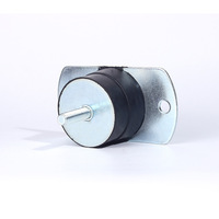 Isolateur de vibrations en caoutchouc semi-circulaire en acier inoxydable/galvanisé, amortisseur conique en caoutchouc OEM
