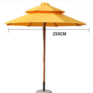 De playa al aire libre paraguas de Sol de marco de madera de jardín sombrilla - Product Image 3