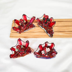 Precio de fábrica Artesanía de piedra semipreciosa natural Sello de cristal curativo Decoración de <span class=keywords><strong>tumba</strong></span> para equilibrio energético - Product Image 2