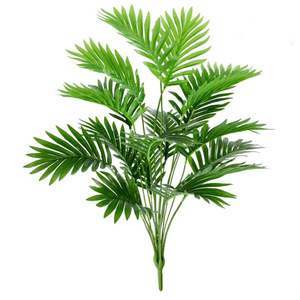 Plantas Verdes Realistas Más Vendidas - 18 Piezas de Hojas de <span class=keywords><strong>Palma</strong></span> para Decoración del Hogar, Jardín Exterior, Vegetación Artificial - Product Image 1