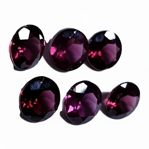 Pierre précieuse de grenat rhodolite coupe brillante ronde à facettes coupe personnalisée aux prix de gros dans toutes les formes et tailles coupées sur commande - Product Image 1