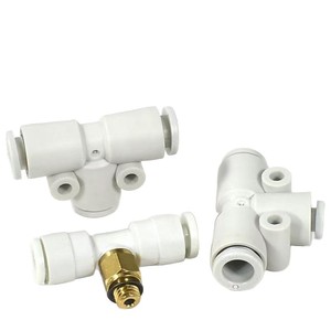 SMC Tracheal Tee Reducer <b>Quick</b> <b>Connector</b> KQ2TX KQ2T02 KQ2TW 04 06 08 00A10 Four Way Pneumatic Fitting - Product Image 1