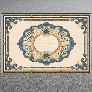 Carreaux de sol en porcelaine effet <span class=keywords><strong>tapis</strong></span> royal moderne 800x800, les plus vendus, pour salon et salle à manger de luxe nord-américain, finition émaillée - Product Image 6