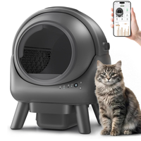 Bac à litière automatique intelligent pour chat avec élimination des odeurs, grande capacité, design écologique, espace intérieur et grand bac à déchets