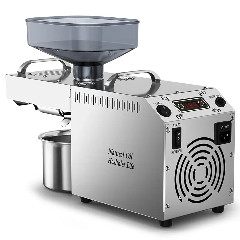 Полностью автоматическая мини-машина для прессования масла базилика/семян подсолнечника/холодного или горячего масла/машина для экстракции кокоса/пальмы/оливы/сои