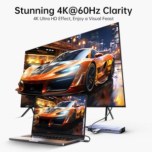 <span class=keywords><strong>Adaptateur</strong></span> Hub USB-C BIAZE 10-en-1 4K60Hz HDTV/<span class=keywords><strong>VGA</strong></span>, Charge PD 100W, Ethernet Gigabit, USB 3.0, Lecteur de Cartes SD/TF, Audio 3.5mm - Product Image 3