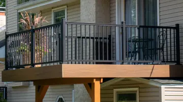 home garden metal aluminum stair picket railing deck balustrade balcony handrail