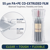 Sac gonflable Air.Dfly pour bouteille de vin, emballage à colonne d'air pour protection en expédition, vente en gros directe d'usine
