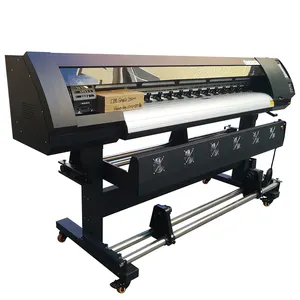 Impresora de señalización de hoja de pancarta reflectante para envoltura de coche de inyección de tinta digital de gran formato de 160cm y 5 pies